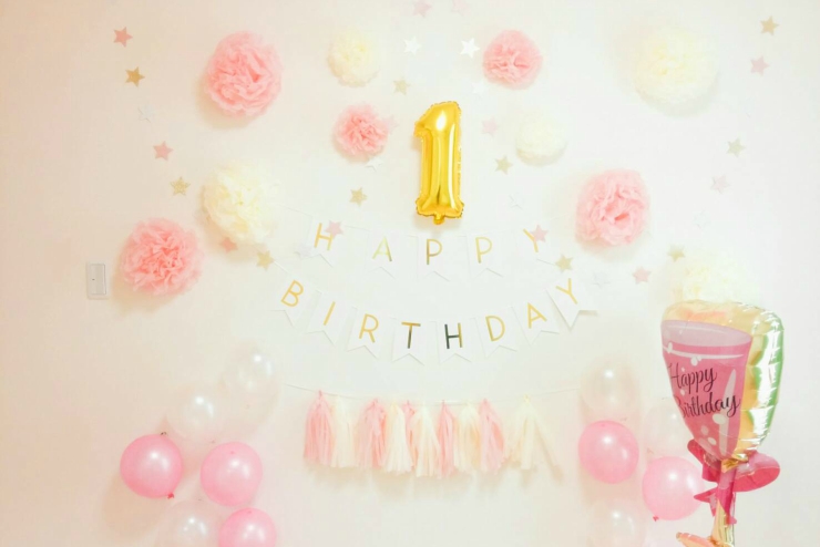 ハーフバースデー＆1歳誕生日の飾りつけのアドバイス | FUNmily by fotowa