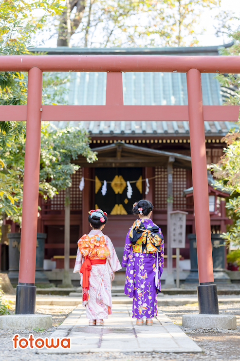氷川神社（埼玉県）で撮影した七五三写真