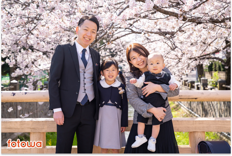 入学・入園記念の家族写真事例